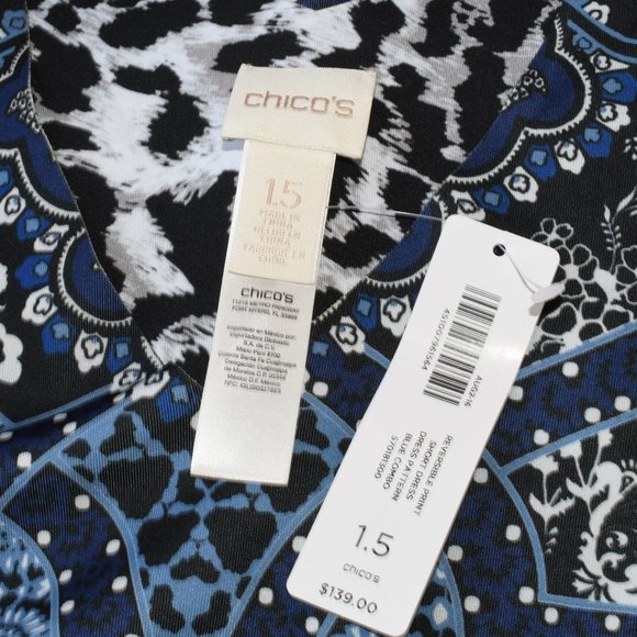 𝅺CHICO'S Multicolored Dress  NWT - Picture 5 of 5